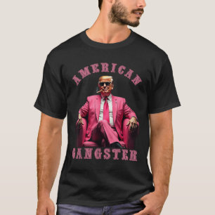 Camiseta Trump American Gangster 47º Presidente Engraçado