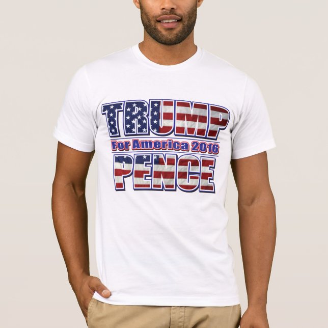 Camiseta Trump and Pence 2016 (Frente)