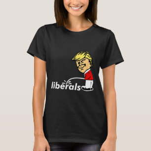 Camiseta Trump Anti Liberal Donald Trump Piscando Liberal