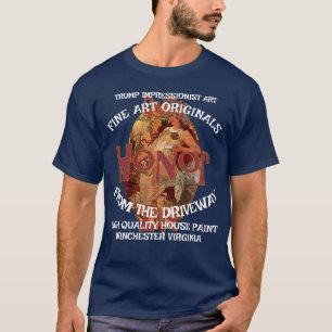 Camiseta Trump Arte Fina Calçada Casa Pintura Originais