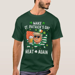 Camiseta Trump Beer Torne O Excelente Do Dia De São Patríci