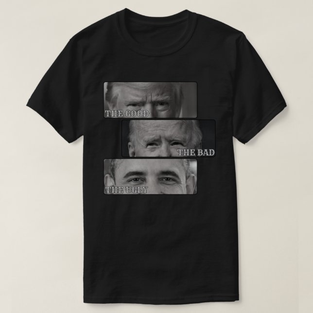 Camiseta Trump Biden Obama (Frente do Design)