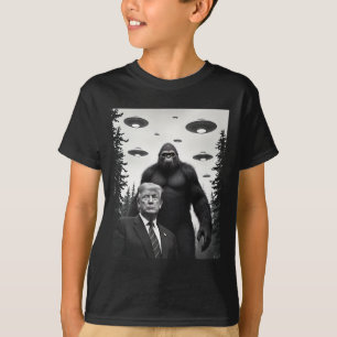 Camiseta Trump Bigfoot Ufo Encontro Alien Extraterrestre