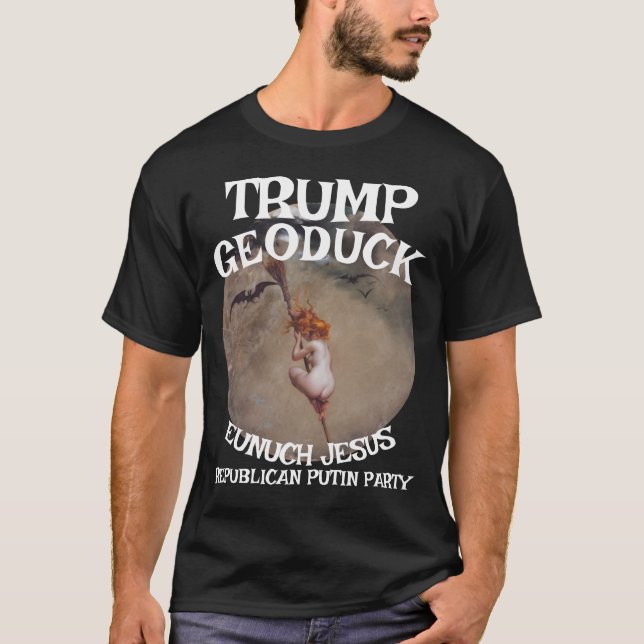 Camiseta Trump Black Witold Partido Pee Republicano de Jesu (Frente)