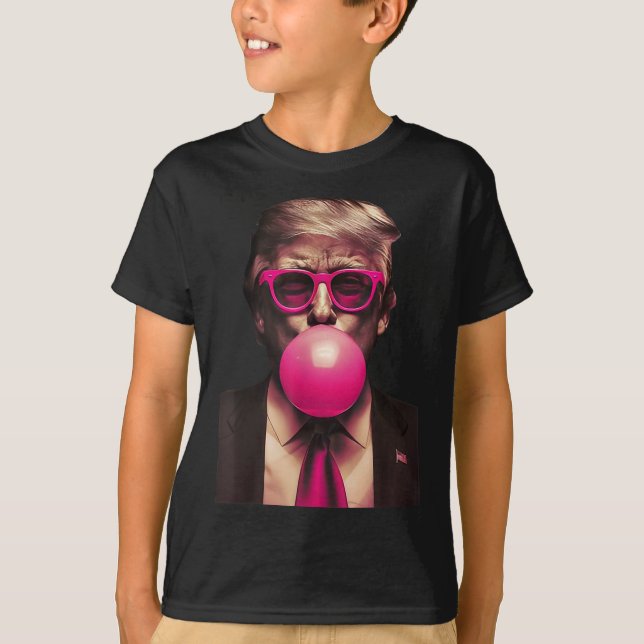Camiseta Trump Bubble Gum Funny (Frente)