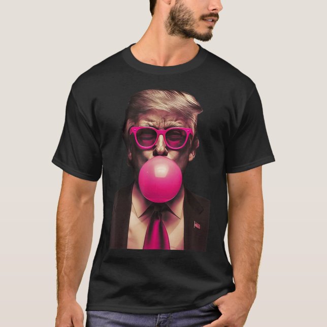 Camiseta Trump Bubble Gum Funny (Frente)