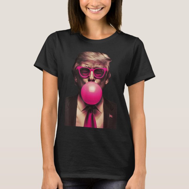 Camiseta Trump Bubble Gum Funny (Frente)