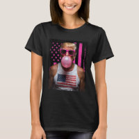 Trump Bubble Gum Pink Pulga Sinalizador Usa Funny