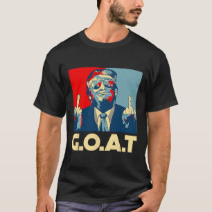 Camiseta Trump Cabra 45º Presidente Dedo do Meio Eleição R