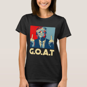 Camiseta Trump Cabra 45º Presidente Dedo do Meio Eleição R