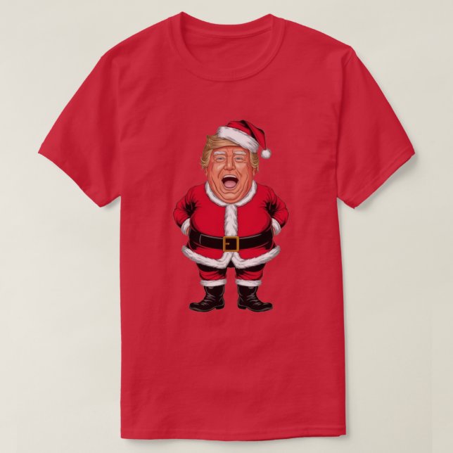 Camiseta Trump como Papai Noel (Frente do Design)