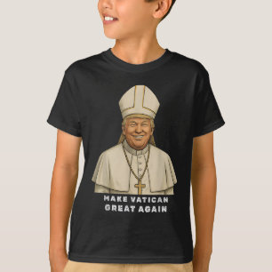 Camiseta Trump Como Vaticano Church Pope Trump Torna Vatica