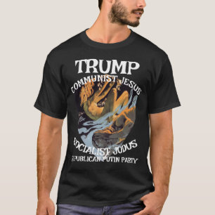 Camiseta Trump Comunista Socialista Judas Jesus Muçulmano