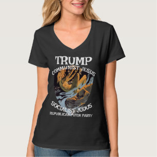 Camiseta Trump Comunista Socialista Judas JesusMuçulmano
