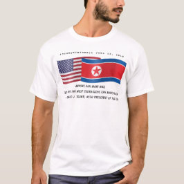 Camiseta Trump Cotação durante a Cúpula com Kim Jong no dia