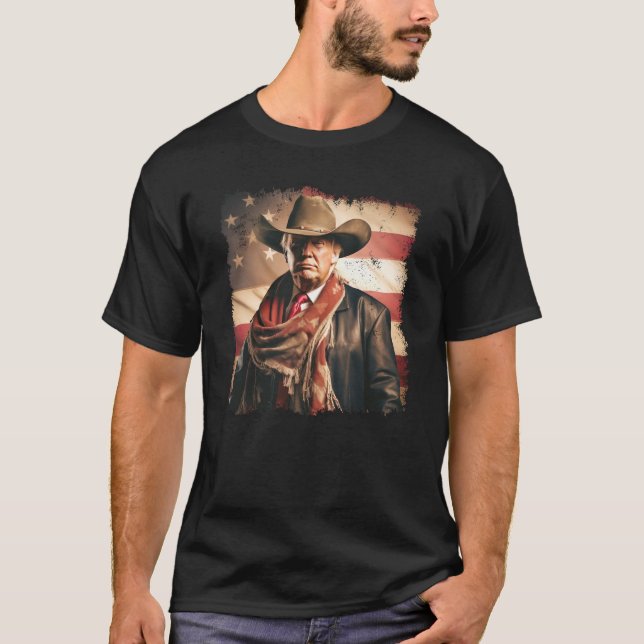 Camiseta Trump Cowboy (Frente)