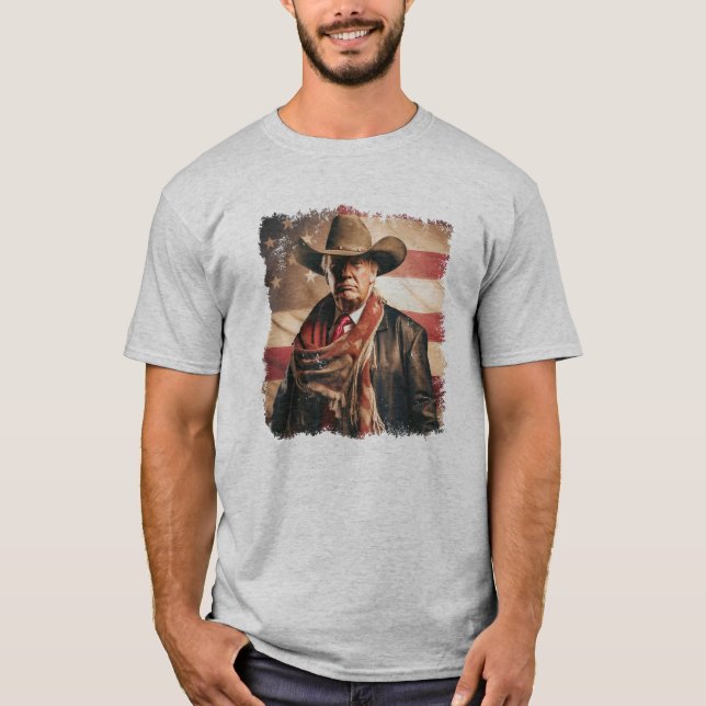 Camiseta Trump Cowboy (Frente)