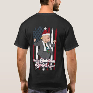 Camiseta Trump Dance Faça Excelente de Natal novamente