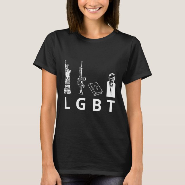 Camiseta Trump de Bíblia de Armas (Frente)