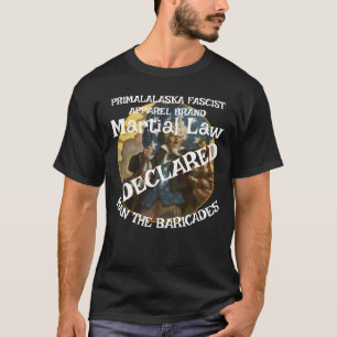 CAMISETA TRUMP DECLARA O DIREITO MARCIAL O HOMEM DAS BARRIC
