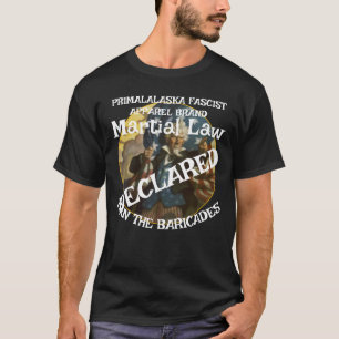 CAMISETA TRUMP DECLARA O DIREITO MARCIAL O HOMEM DAS BARRIC