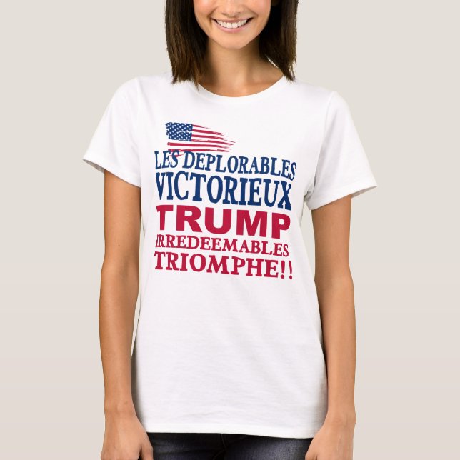 Camiseta Trump Deplorables Win (Frente)