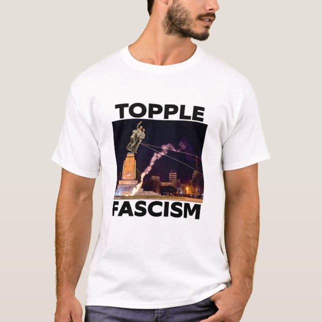 CAMISETA "TRUMP DERRUBA FASCISMO" (Frente)