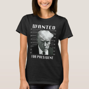 Camiseta Trump Desejado Para Presidente - Trump Mug Nunca