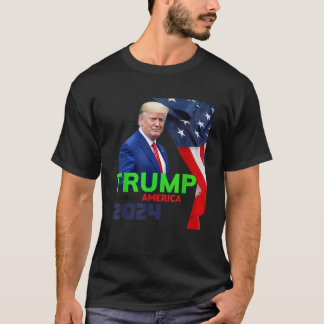 Camiseta Trump Deus abençoe America 2024 Trump 2024 Para Pr