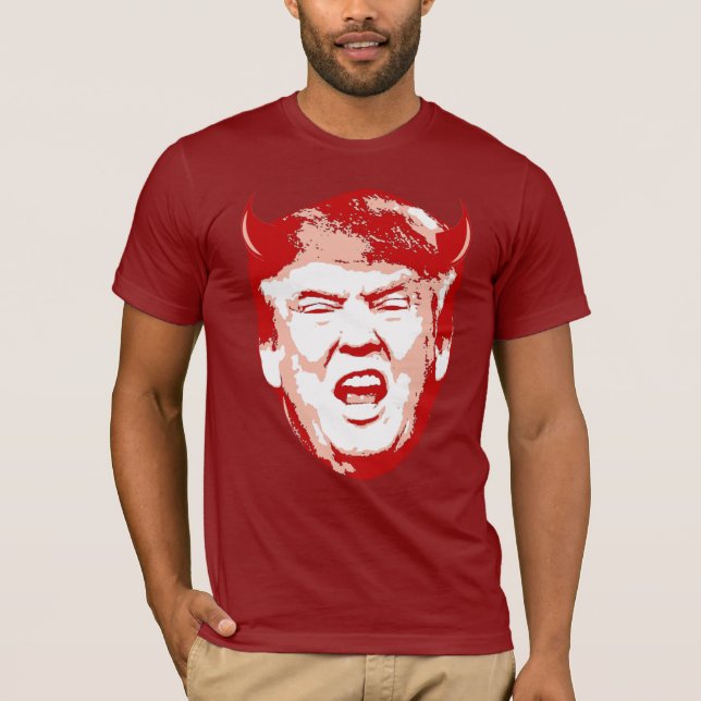 Camiseta Trump Devil Head - Anti-Trump - (Frente)