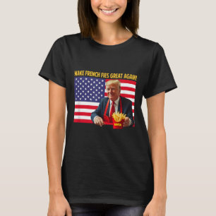 Camiseta Trump Divertido Faça As Batatas Fritas Grandes Nov