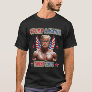 Camiseta Trump Divertido Wrestling Trumpamania Convenção Re