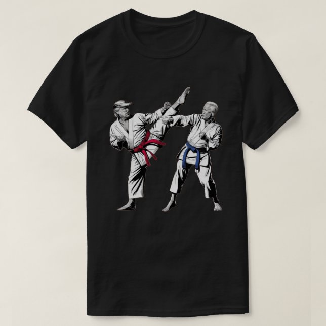 Camiseta Trump e Biden Karate (Frente do Design)