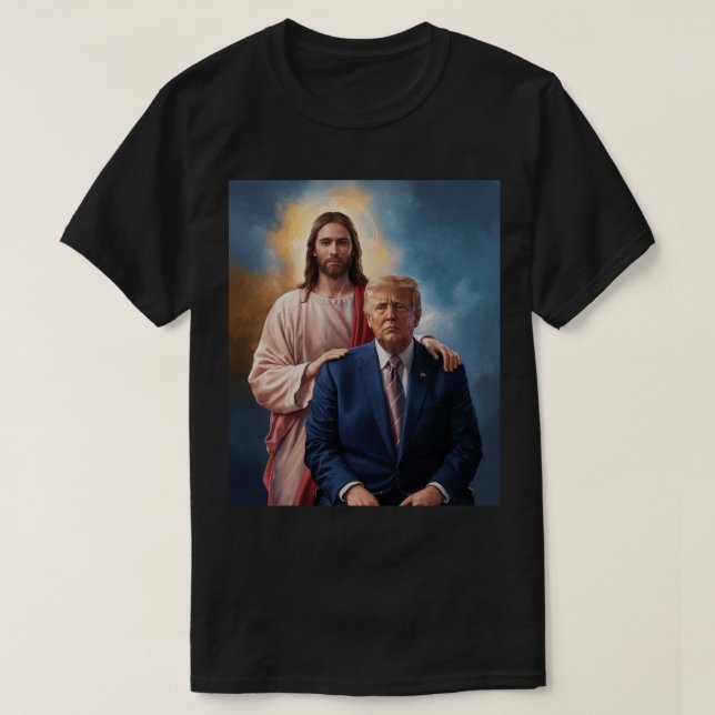 Camiseta Trump e Jesus (Frente do Design)