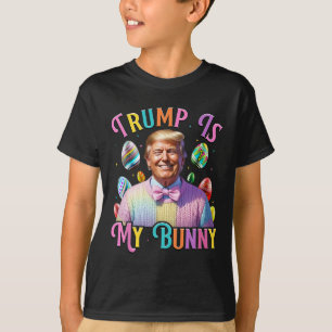 Camiseta Trump É Meu Coelho Caça de Ovos da Primavera Faz P