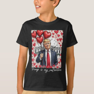 Camiseta Trump É Meu Namorados Dia de os namorados Engraçad