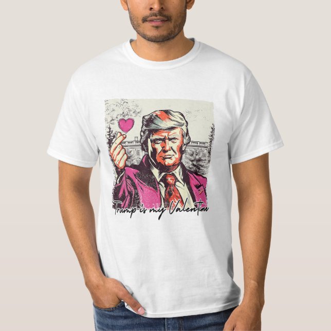 Camiseta Trump É Meu Namorados, Engraçado, Namorados De Tre (Frente)