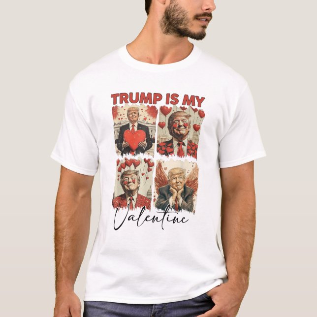 Camiseta Trump É Meu Namorados, Engraçado, Namorados De Tre (Frente)