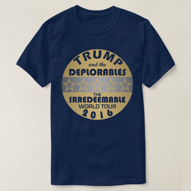 Camiseta Trump E Os Deploráveis São Engraçados (Frente do Design)