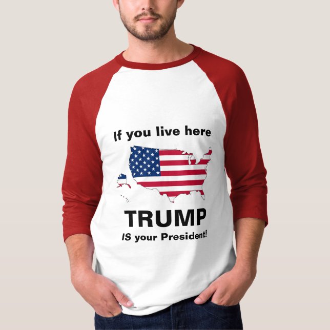 Camiseta Trump é seu presidente! (Frente)