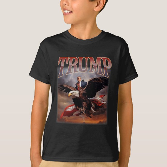 Camiseta Trump Eagle Presidente Dos Eua 2024 Retire A Améri (Frente)