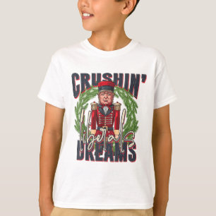 Camiseta Trump Esmagadora Sonhos Liberais Natal