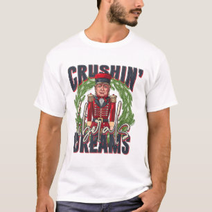 Camiseta Trump Esmagadora Sonhos Liberais Natal