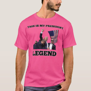 Camiseta Trump Esta É Minha Legenda Do Presidente