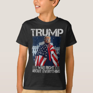 Camiseta Trump Estava Certo Sobre Tudo Bandeira Americana B