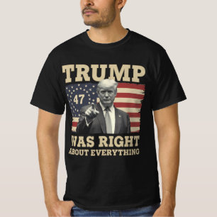 Camiseta Trump Estava Certo Sobre Tudo EUA América