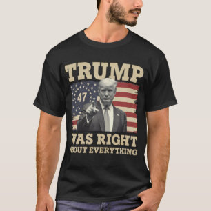 Camiseta Trump Estava Certo Sobre Tudo EUA América
