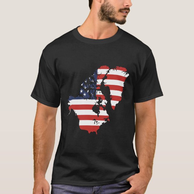 Camiseta Trump Eua E Canadá Mapa Da Groelândia Engraçado (Frente)