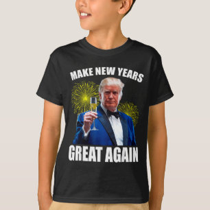 Camiseta Trump Faça o Ano Novo Grande Novamente Feliz Ano N