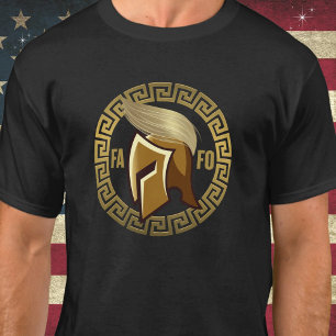 Camiseta Trump FAFO Combinação Espartana Engraçada